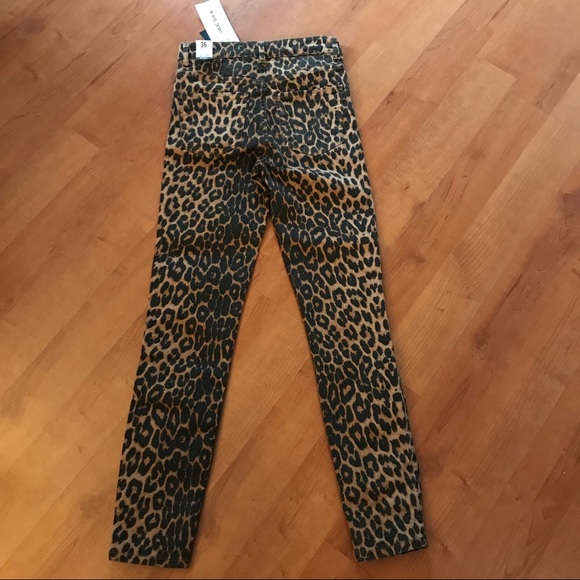 NWT. ZARA Leopard Print Jeans. - Picture 8 of 8